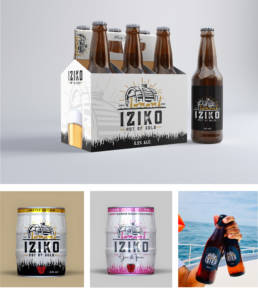 Iziko 6 pack Beer packagng design 1 uai