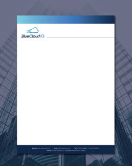 Blue Cloud IQ Letterhead uai