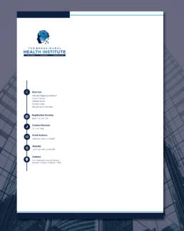 The Behavioural Health Institute Letterhead uai